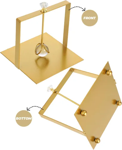 Vista 8 de Alipis Metal Napkin Holder with Handle Modern Square Paper Napkin Stand for Dining Room and Kitchen Decor