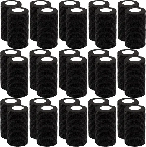 Vista 16 de BQTQ 30 rollos de vendajes autoadhesivos de 3 pulgadas, vendajes autoadhesivos de 3 pulgadas, vendaje elástico para esguinces de hinchazón de muñeca