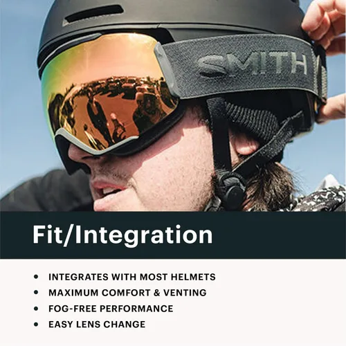 Vista 7 de SMITH 4D MAG Snow Goggles – Adult Ski & Snowboarding Goggles with Sun Lens & BirdsEye Vision – for Men & Women