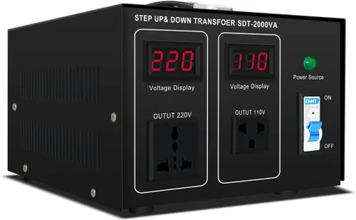 Transformador elevador/abajo 220v a 110v, 2000W 110 a 220 convertidor de voltaje 120v a 240V Heavy Duty Power Transformer