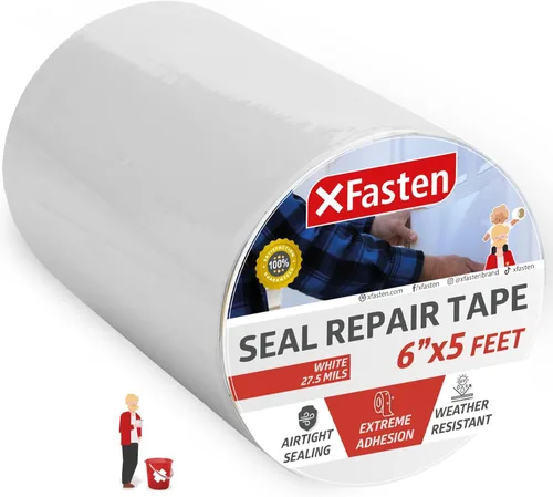 Vista 9 de XFasten - Cinta impermeable para reparación y protección de fugas (6.0 x 5.0 ft), Negro