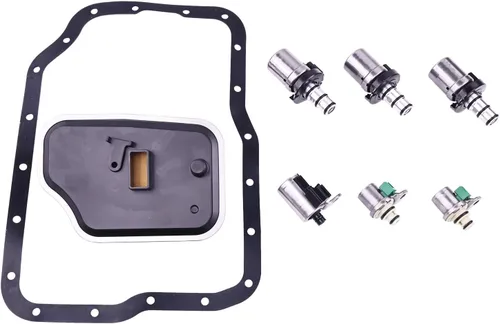 Vista 5 de Kit de servicio de filtro de solenoide de cambio de transmisión 4F27E Compatible con Ford Focus Transit Connect Compatible con Mazda Protege