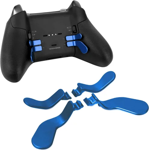 Vista 2 de TOMSIN Xbox Elite Controller Series 2 Paletas, 4 piezas de metal de acero inoxidable para Xbox One Elite 2 Controller, Xbox Controller Elite 2 Core