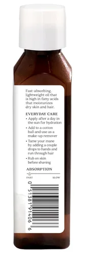 Vista 3 de Aura Cacia Aceite de coco fraccionado para el cuidado de la piel, 4 onzas líquidas