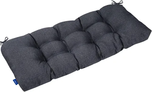 Vista 97 de Cojines de mimbre copetudos de 3 piezas para muebles de patio, cojines de mimbre para sillas de exterior con lazos, cojines de mimbre repelentes al