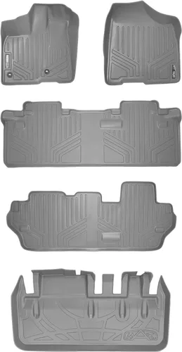 Vista 40 de MAXLINER Alfombrillas de Piso - Juego de Revestimiento de 3 Filas para Toyota Sienna 2013-2020