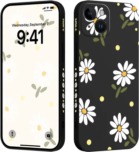 Para iPhone 15 · negro (Daisy Black)