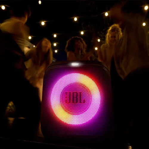 Vista 3 de JBL PartyBox Encore Essential 2 - Paquete de altavoces portátiles para fiestas con 2 micrófonos inalámbricos (negro)