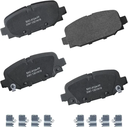 Vista 81 de Pastillas de freno traseras cerámicas Bendix Premium SBC1337 para Cadillac CTS 2014-2008, SRX 2016-2010, Chevrolet Camaro 2015-2010, Saab 9-4X 2011