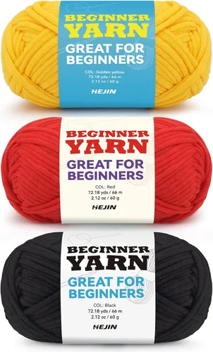 Vista 55 de Hilo de 60g Amatista para Ganchillo y Tejer; 66m (72 yardas) de Hilo de Algodón para Principiantes con Puntos Fáciles de Ver; Peso Worsted Mediano