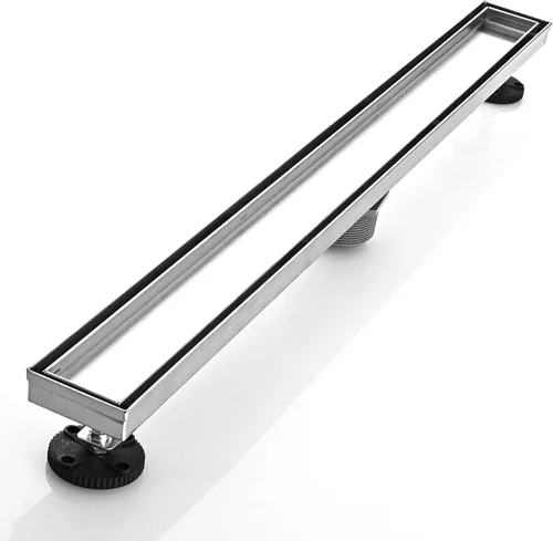 Vista 19 de AVSIILE Desagüe Lineal para Piso de Ducha, Oro Cepillado 12 Pulgadas Acero Inoxidable 304 Kit de Desagües de Baño, Desagüe de Zanja Rectangular