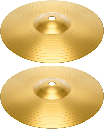 Vista 8 de Foraineam 2 piezas de platillo de 8 pulgadas Splash Drums Clásicos Platillos Platillos Instrumento de Percusión Golden Practice Drum Platillo
