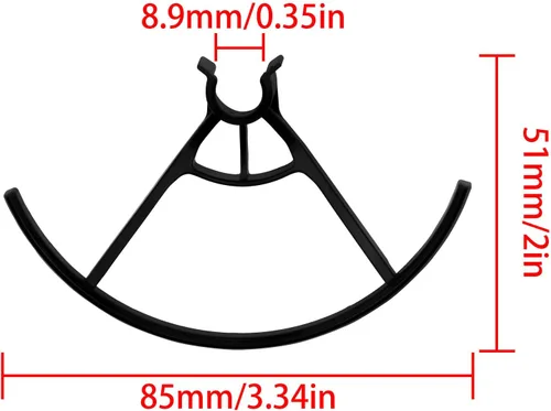 Vista 3 de Lovelysp-Protector de choque para DJI Tello Drone Hélice Protector de Hélice Negro Cuchilla Dron Protector de Hélice-1 Juego