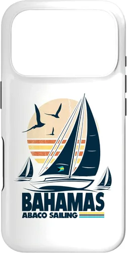 Vista 30 de Abaco Sloop Sailing Bahamas Regatta Sailboat Bahamian Flag Case for iPhone 16
