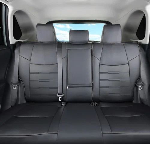 Vista 3 de Fundas de asiento de automóvil RAV4 de ajuste personalizado para Toyota RAV4 LE Limited XLE 2019 2020 2021 2022 2023 2024 con piel sintética