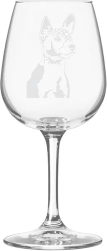 Vista 50 de Copa de vino de 12.75 onzas con diseño de perro grabado , A