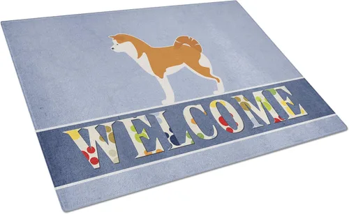 Vista 78 de Caroline's Treasures BB5552LCB Affenpinscher Tabla de cortar de vidrio de bienvenida grande decorativa de vidrio templado tabla de cortar y servir