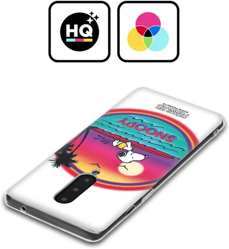 Vista 2 de Head Case Designs Officially Licensed Peanuts Beach Surf Snoopy Boardwalk Airbrush Gel Case [Military Grade Protection] Compatible with Google Pixel