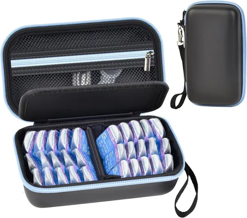 GWCASE Organizador diario para lentes de contacto para más de 30 lentes de