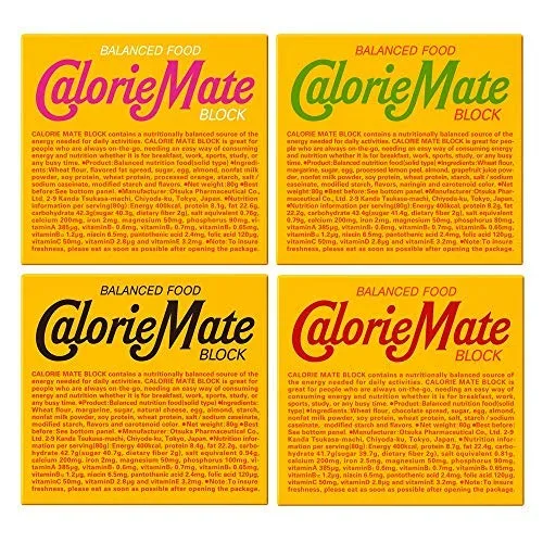 Calorie Mate bloque 4 piezas cuatro ~ cada tres [sabor a fruta/sabor a chocolate / sabor a queso / sabor a arce]