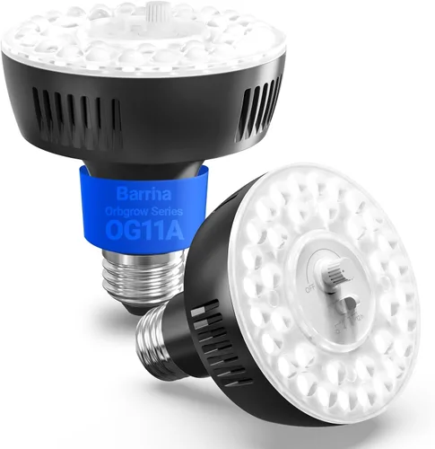 Vista 13 de Barrina Orbgrow OG11A Grow Light Bulbs for Indoor Plants, Integrated Dimming & Timing, 4000K 11W(100 Watt Equiv), E26 Plant Light Bulb, Full