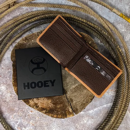Vista 4 de HOOEY Cartera de cuero biplegable para hombre, Herramientas manuales- Marfil, Bifold