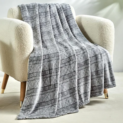 Vista 12 de Elegant Comfort Manta ligera estampada para sofá - Para todas las estaciones, ultra suave, acogedora y mullida - Mantas decorativas para sofá, Gracey