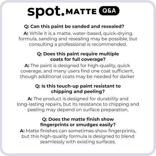 Vista 8 de spot. Pintura de Retoque Acabado Mate para Gabinetes, Paredes, Puertas y Muebles Kit de Reparación Beige Multitono Secado Rápido, Autocebante