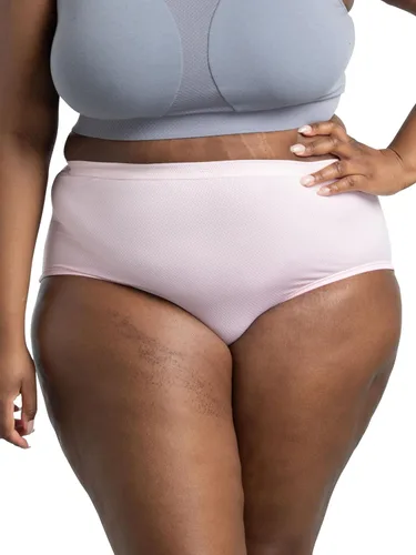 Vista 5 de Fruit of the Loom - Ropa interior transpirable de mujer, absorbe la humedad para mantenerte fresca y cómoda, disponible en talla extra grande