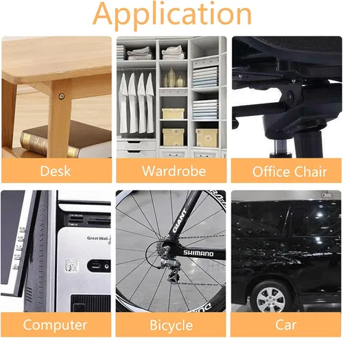 Vista 4 de Soporte de broca de ángulo recto de 105 grados, destornillador hexagonal de 1/4 pulgadas y kit de brocas de extensión de ángulo flexible