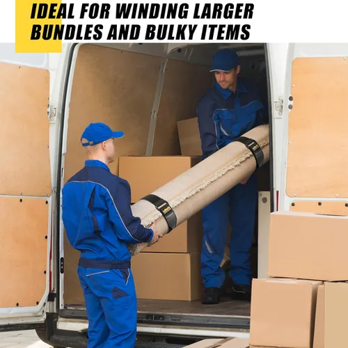 Vista 7 de LuBanSir Correas de cincha, 2 x 12 pulgadas (paquete de 8) correas elásticas de almacenamiento de gancho y bucle para cable de extensión, cable