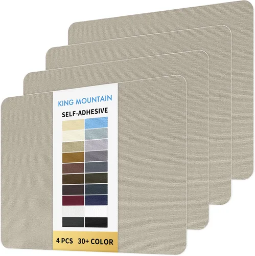 Vista 112 de KING MOUNTAIN Parche de reparación de lona de 9 x 11 pulgadas, 2 piezas, parche de tela impermeable autoadhesivo para sofás, tiendas de campaña