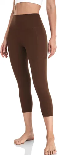 Vista 4 de HeyNuts Leggings capri esenciales con bolsillos laterales para mujer de 1921 pulgadas