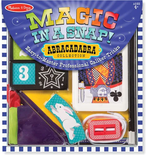 Melissa & Doug ¡Magia en un instante! Juego de trucos de magia colección Abracadabra (10 piezas)