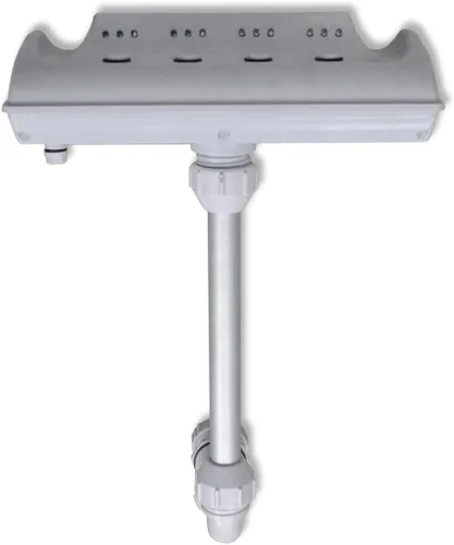 Vista 2 de SKM Fuente de piscina cascada con luces LED de 1 x 1 pies 5 pulgadas equipada con 4 chorros de agua y 12 LED