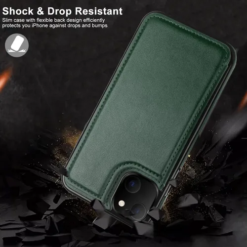 Vista 380 de LETO para iPhone 15 Pro Funda tipo cartera - Tapa tipo folio con patada - Diseños de moda - Tarjetero - Funda protectora para mujeres y niñas - 6.1