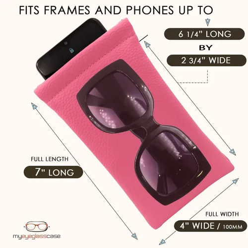 Vista 5 de Funda suave para gafas de sol Soporte grande para gafas - Bolsa para gafas con tapa apretable Bolsa para gafas ligera capas adicionales