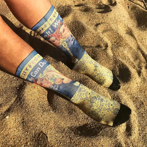 Vista 3 de thalesart Calcetines de algodón de alta calidad con bonito patrón casual suave para hombres y mujeres