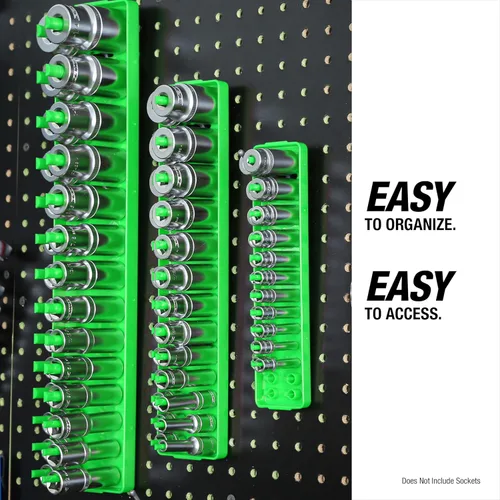 Vista 6 de OEMTOOLS 22206 Bandeja de enchufe SAE de 1/2 pulgada, bandeja de soportes de enchufes, organizador de enchufes SAE, organizador de enchufes de 1/2
