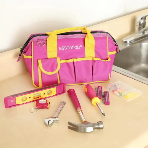 Vista 9 de Essentials 21043 - Kit de herramientas para la casa de 32 piezas, kit de herramientas para el hogar, artículos esenciales de apartamento