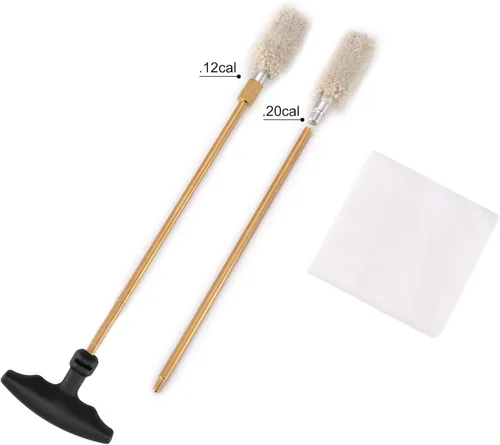 Vista 6 de BOOSTEADY Kit de limpieza compacto de escopeta para escopetas de calibre 12 y 20, kit de limpieza de cepillo y trapeador