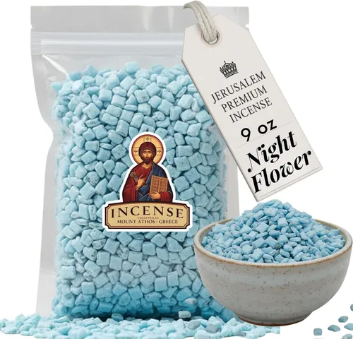 Vista 60 de Holy Land Market Jerusalem Incienso – para iglesia o uso personal, calidad premium del Monte Athos (negro, 1 oz)