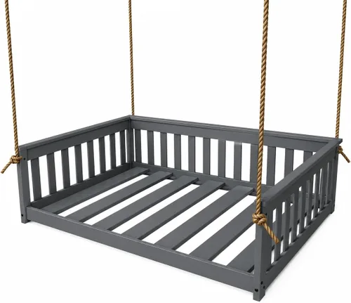 Vista 58 de Amish Made Full Asbury - Sofá cama colgante, fabricado en Estados Unidos