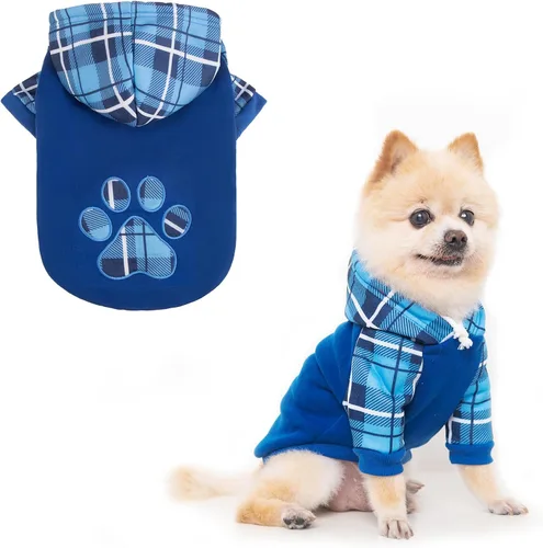 Vista 30 de KOOLTAIL Sudadera con capucha de primavera para perro, ropa para mascotas, suéter con sombrero y bolsillo para perros de tamaño mediano y grande