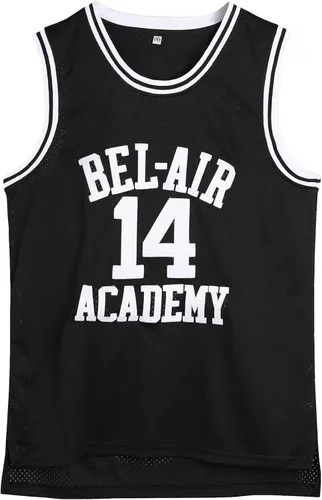 Camiseta de baloncesto unisex con el príncipe de Bel Air Academy #14 de los años 90 para hombres y mujeres, para fiestas temáticas