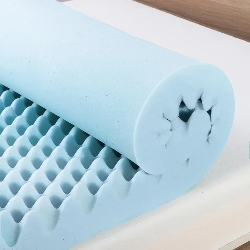 Vista 3 de Best Price Mattress Cubrecolchón de espuma viscoelástica con diseño de caja de huevos de 4 pulgadas con infusión de gel refrescante, certificado