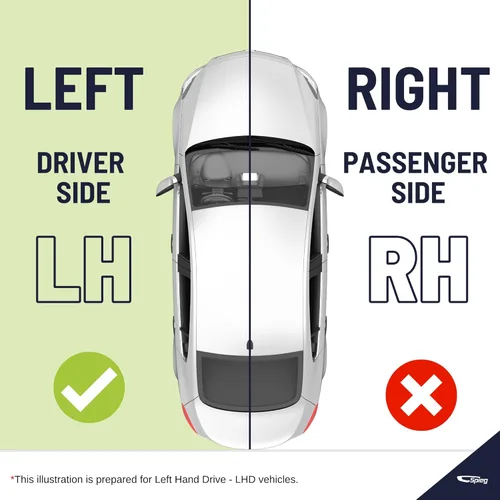 Vista 8 de Spieg Espejo de remolque lateral del conductor para Nissan Titan 2018-2024 Conjunto de espejo retrovisor lateral izquierdo con memoria calentada