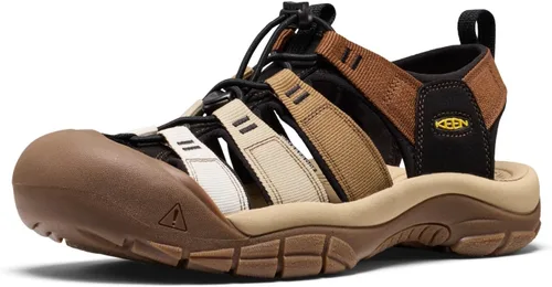 Vista 12 de KEEN Newport H2 Sandalias de punta cerrada para hombre Aleación/oro crema