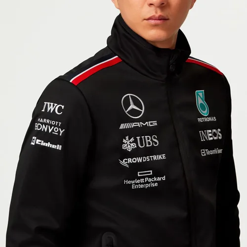 Vista 7 de Mercedes AMG Petronas Formula One Team - Chaqueta Softshell Team 2023 - Negro - Hombre - Talla: M, Negro