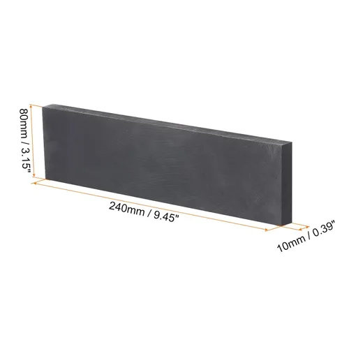 Vista 138 de MECCANIXITY Bloque de Grafito Lingote Rectángulo Placa de Electrodo de Grafito 10x10x0.4mm para Fundición por Fusión, Electrolisis Galvanoplastia